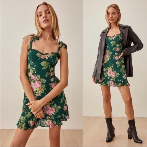 Reformation Christine Dress in Belvedere *NEW* - Picture 1 of 6